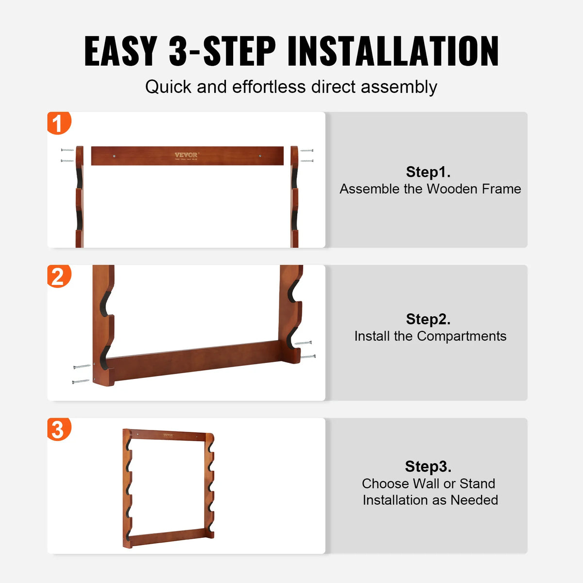 VEVOR Gun Rack Wall Mount &ndash; Heavy Duty 5 Gun Rack Pro