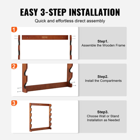 VEVOR Gun Rack Wall Mount &ndash; Heavy Duty 5 Gun Rack Pro