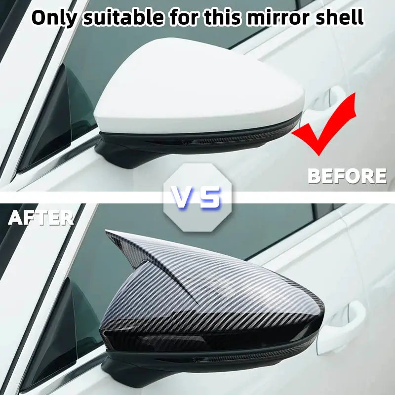 For Audi A6L C8 A6 S6 A7 S7 A8 2019-2025 a pair of side mirror covers high-quality carbon fiber car accessories by InterCyprus Trading Ltd