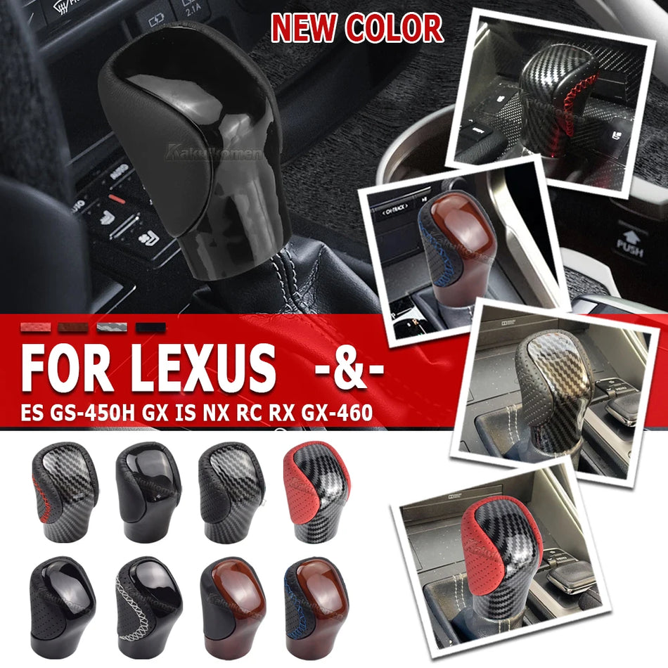 Mânere de schimbător de viteze din piele pentru Lexus ES350 GS300 GS350 GX460 NX300 IS250 IS350 RX350 RC300 RC350