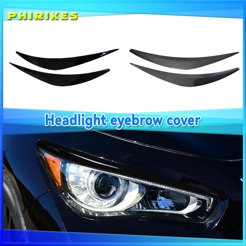 Läikiv must süsinikkiududest kulmukaante katte Infiniti Q50