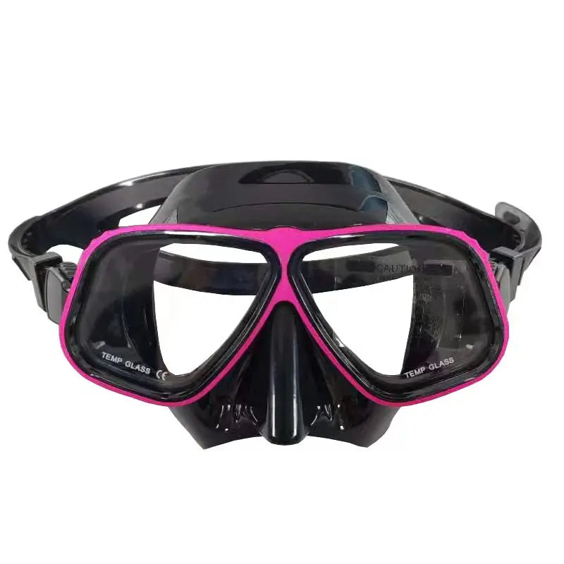 Aluminum Frame Diving Mask with Adjustable Eyeglass Configuration for Snorkeling and Scuba