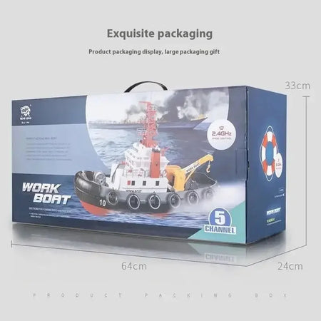 Henglong 3810 High-Speed Remote Control Fire Boat for Kids