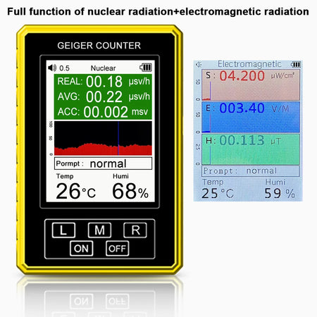 BR-9C-XR-3 Pro Handheld EMF Geiger Counter &amp; Radiation Detector