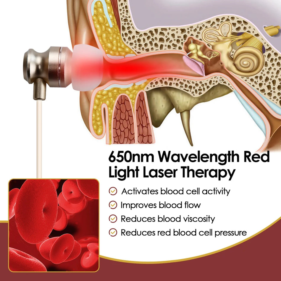 Tinnitus Öronlaserterapi LLLT För Otit Media Dövhet