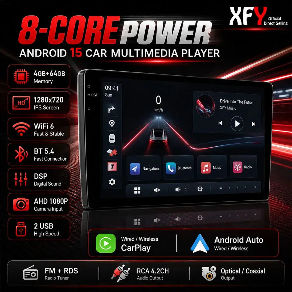 Android 15 2Din Car Stereo With QLED Screen And Carplay For BMW by InterCyprus Trading Ltd