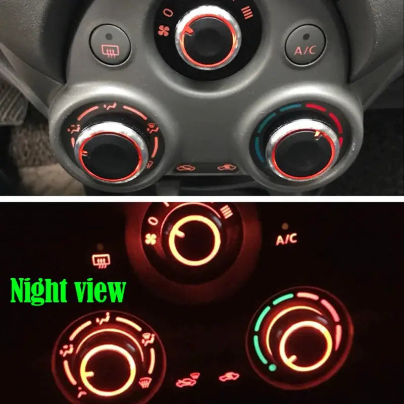 For Nissan CUBE Z12 Latio Almera Versa N17 Note E12 Micra K13 Mitsuoka Viewt AC Heater Heat Climate Control Switch Knobs Buttons by InterCyprus Trading Ltd