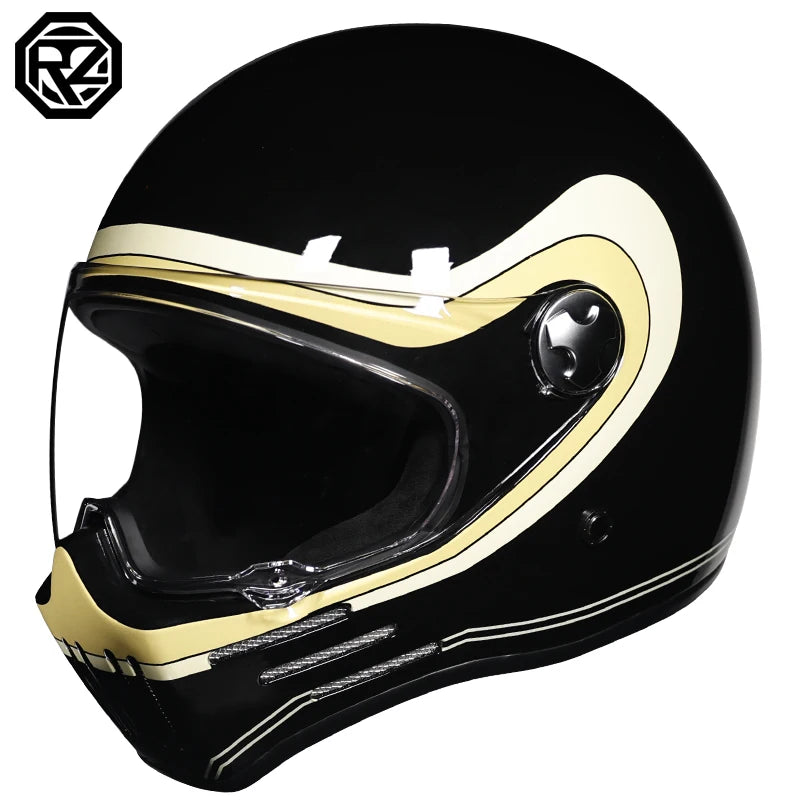 ORZ Full Face Modular Helmet Vintage Chopper &ndash; DOT Approved 16 / XL