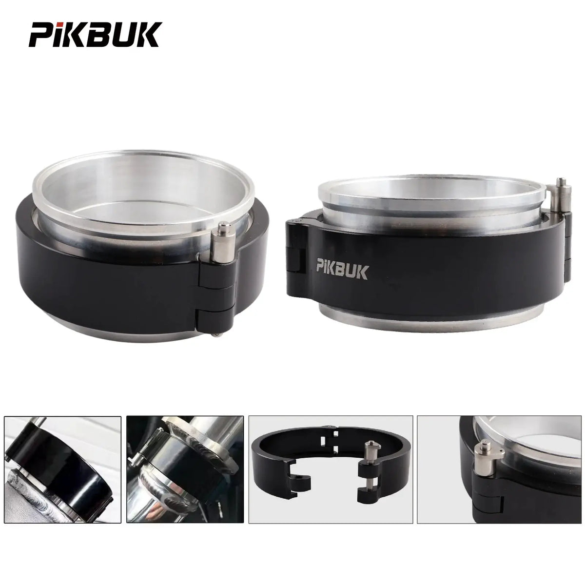 PIKBUK 2.0" 2.5" 3.0" 3.5" 4.0" Clamp System Assembly Exhaust V-band Clamp Quick Clamp Aluminium For Turbo / Intercooler Pipe by InterCyprus Trading Ltd
