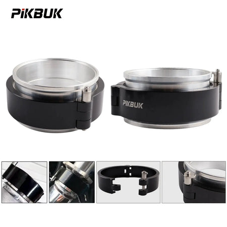 PIKBUK 2.0" 2.5" 3.0" 3.5" 4.0" Clamp System Assembly Exhaust V-band Clamp Quick Clamp Aluminium For Turbo / Intercooler Pipe by InterCyprus Trading Ltd