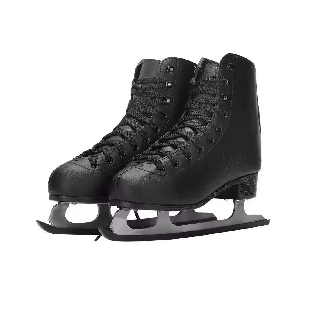Genuine Leather Ice Skates &ndash; Professional Thermal Warmth Black / 30