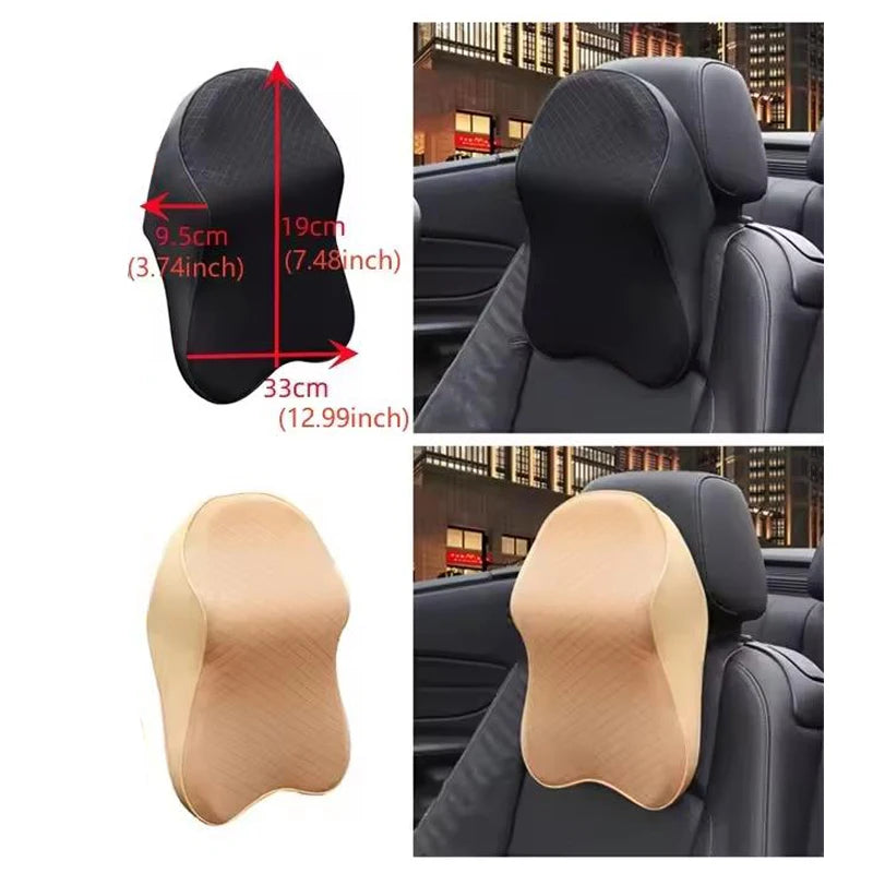 Breathable Car Headrest Memory Foam Neck Pillow - 3D