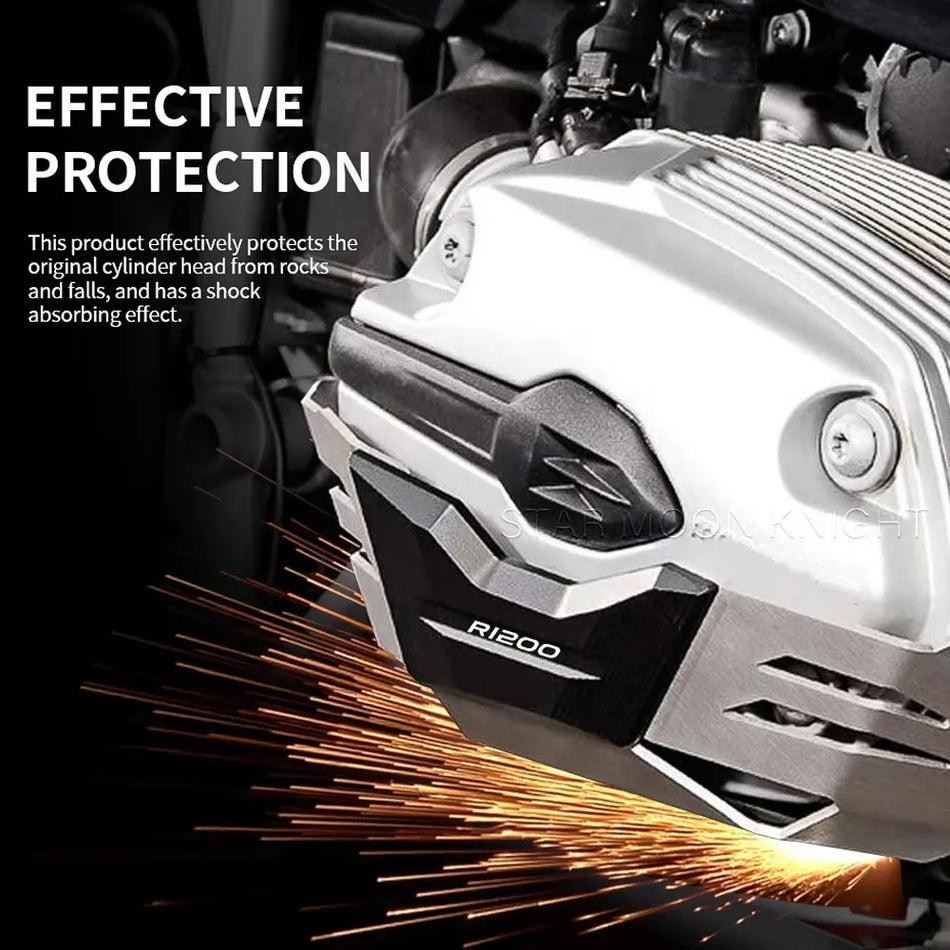 Protezioni motore BMW R1200GS, R1200GS Adventure, R1200R, R1200ST Protezione testata cilindro in alluminio