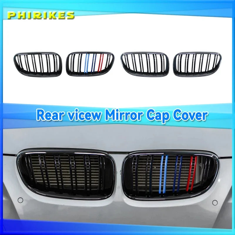 BMW 3 Serisi E92 E93 Ön Böbrek Izgarası Siyah İkili Kanat