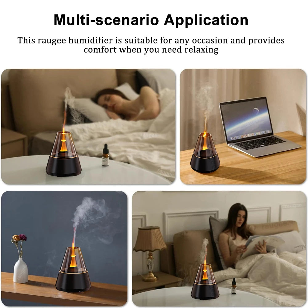 Aroma Air Humidifier Flame Essential Diffuser 120ML &ndash; Mini