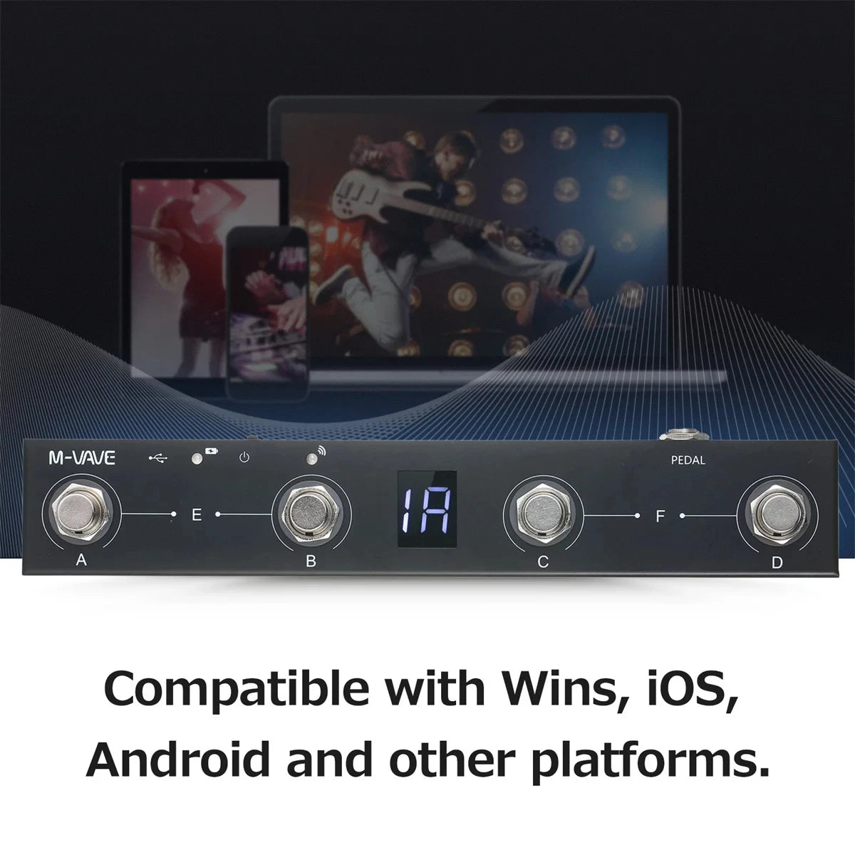 M-VAVE Wireless MIDI Controller &ndash; App Controlled Foot Pedal