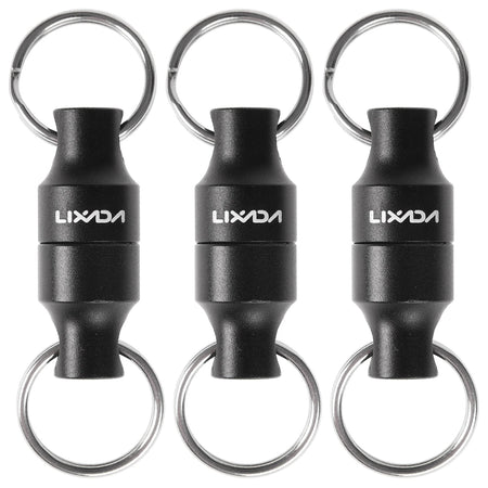 Lixada Fly Fishing Magnetic Net Release Holder &ndash; Clip black 3pcs
