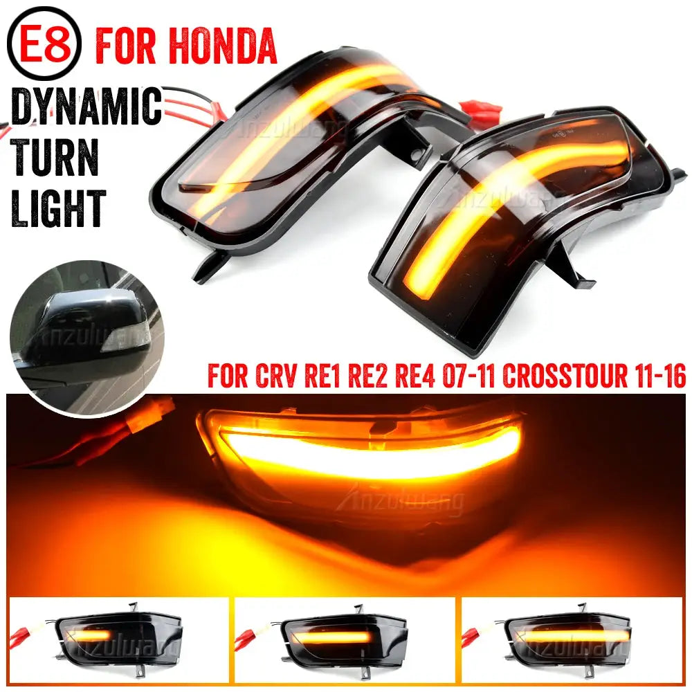 Side Mirror LED Turn Signal Lights for Honda CR-V Crosstour by InterCyprus Trading Ltd