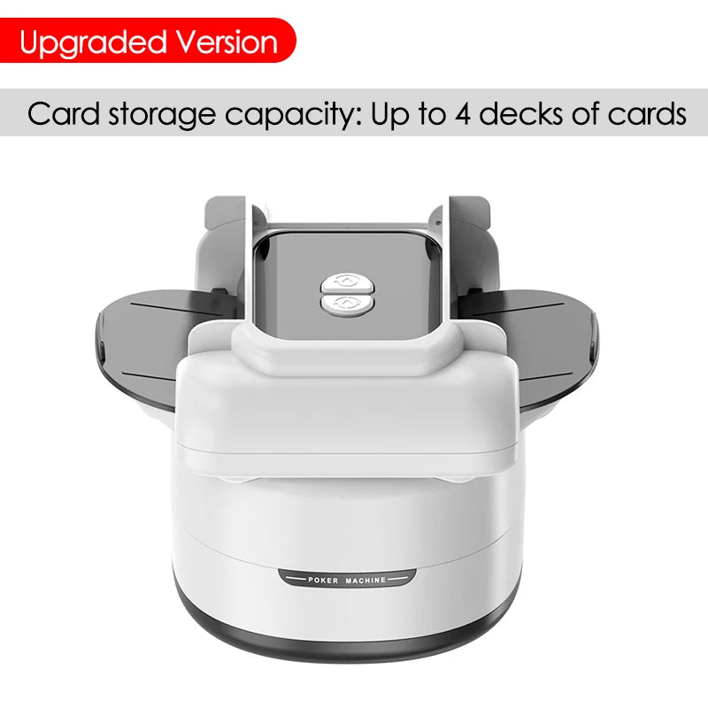 4 Deck Automatic Card Shuffler, Type-C Rechargeable Electric Mixer For Home Games
