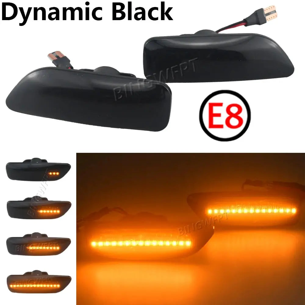 OEM # 30722641 34432641 Dynamic LED Amber Side Marker Blinker Turn Signal Light For Volvo S60 V70 XC90 S80 XC70 1998-2007 by InterCyprus Trading Ltd