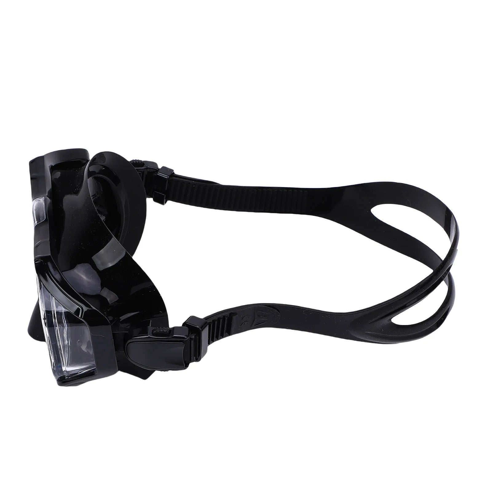 Swim Goggles With Nose Cover &ndash; Wide View Shatterproof Lens