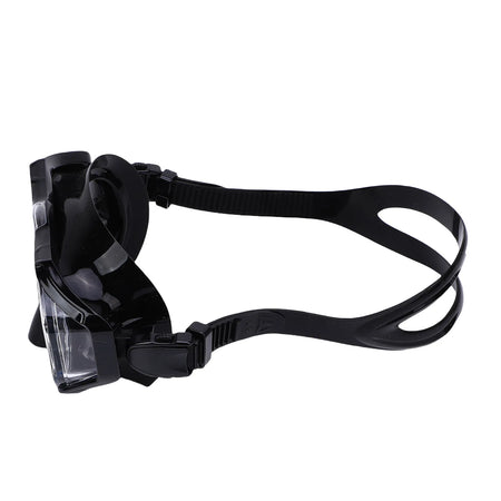 Swim Goggles With Nose Cover &ndash; Wide View Shatterproof Lens