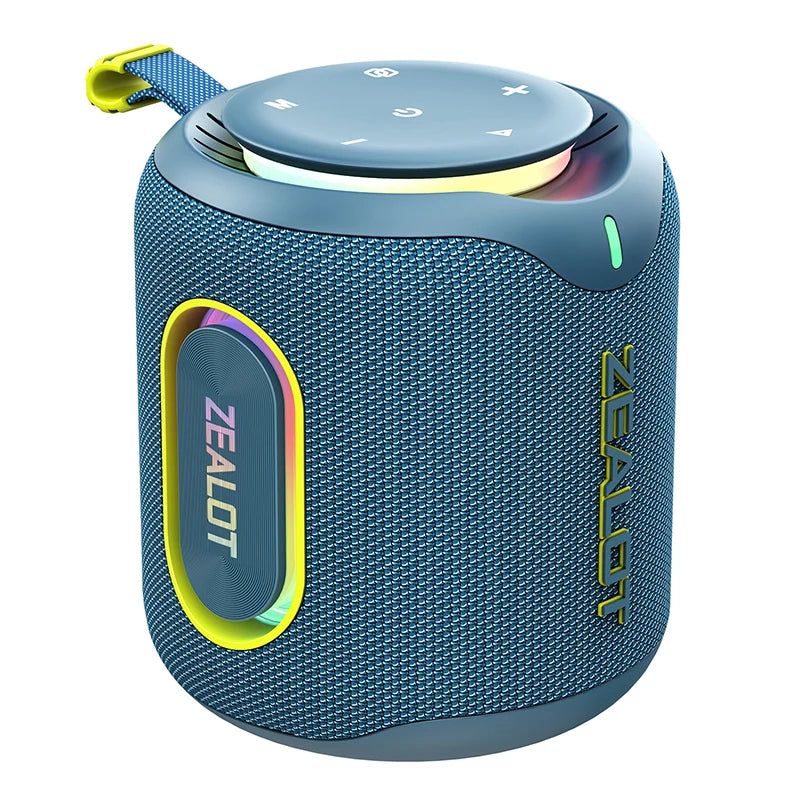 ZEALOT-M1 Bluetooth Speaker &ndash; IPX6 Waterproof Dustproof Blue