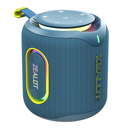 ZEALOT-M1 Bluetooth Speaker &ndash; IPX6 Waterproof Dustproof Blue