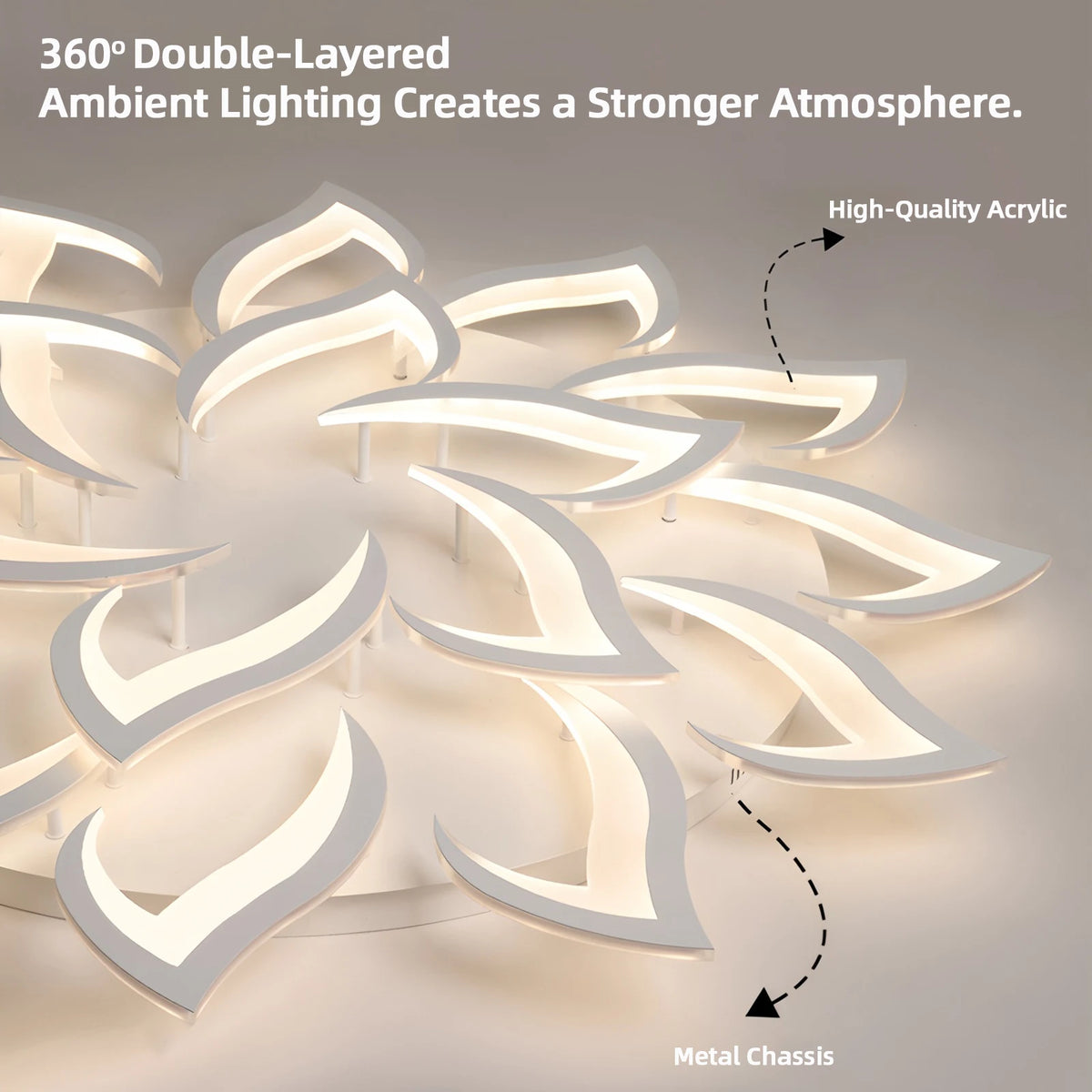 IRALAN Smart Acrylic Ceiling Light &ndash; Stepless Dimming