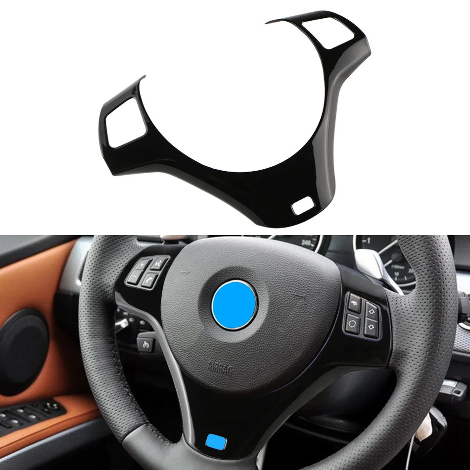 Steering Wheel Trim Moulding Chrome Cover for BMW 1 Series E90 E92 E93 Durable Interior Accent