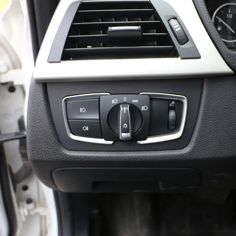 Head Light Switch Frame Cover for BMW F30 2 Series 3 Series 4 Series 2013-2015 ABS Chrome
