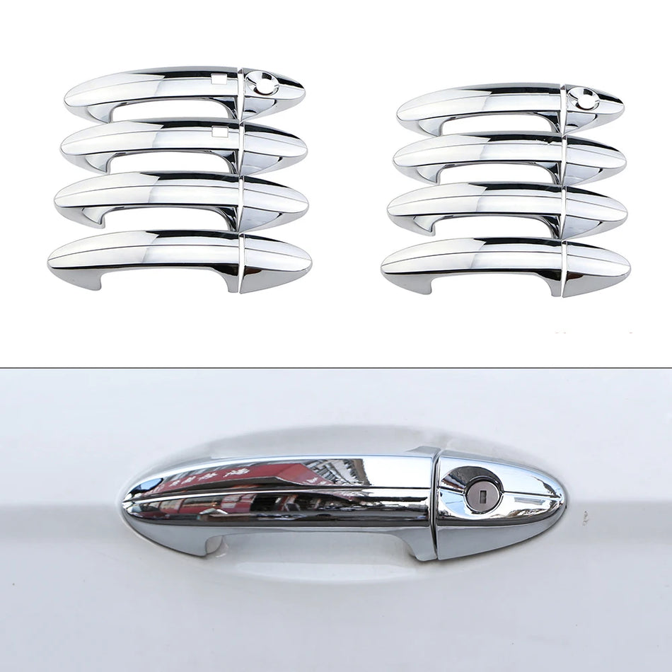 Finitura Copertura Maniglia Porta per Ford Fiesta, Set di Accessori Esterni in Cromo da 8 Pezzi, 2009-2012