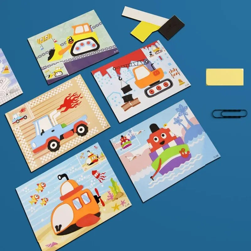 3D EVA Foam Sticker Art Craft Kit for Kids - 10 Pcs