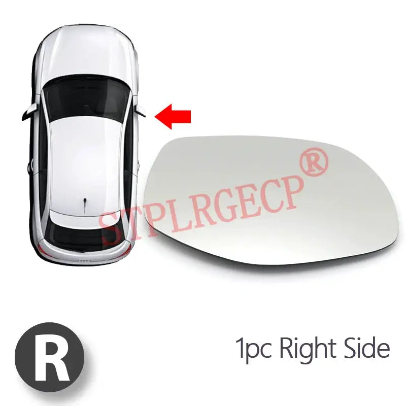 Driver Passenger Rearview Side Mirror Lens Door Wing Mirrors Glass with Heating for Porsche Cayenne 957 9PA Facelift 2008-2010 by InterCyprus Trading Ltd