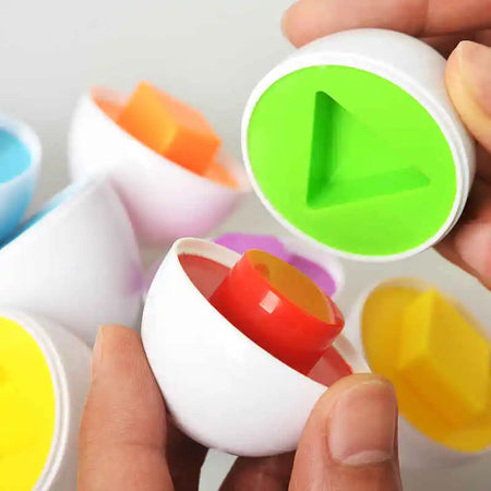 Montessori Educational Smart Eggs Puzzle Toy - Shape Sorter &amp; Learning Game for Toddlers Ages 2-3 | Perfect Kids Easter Gift