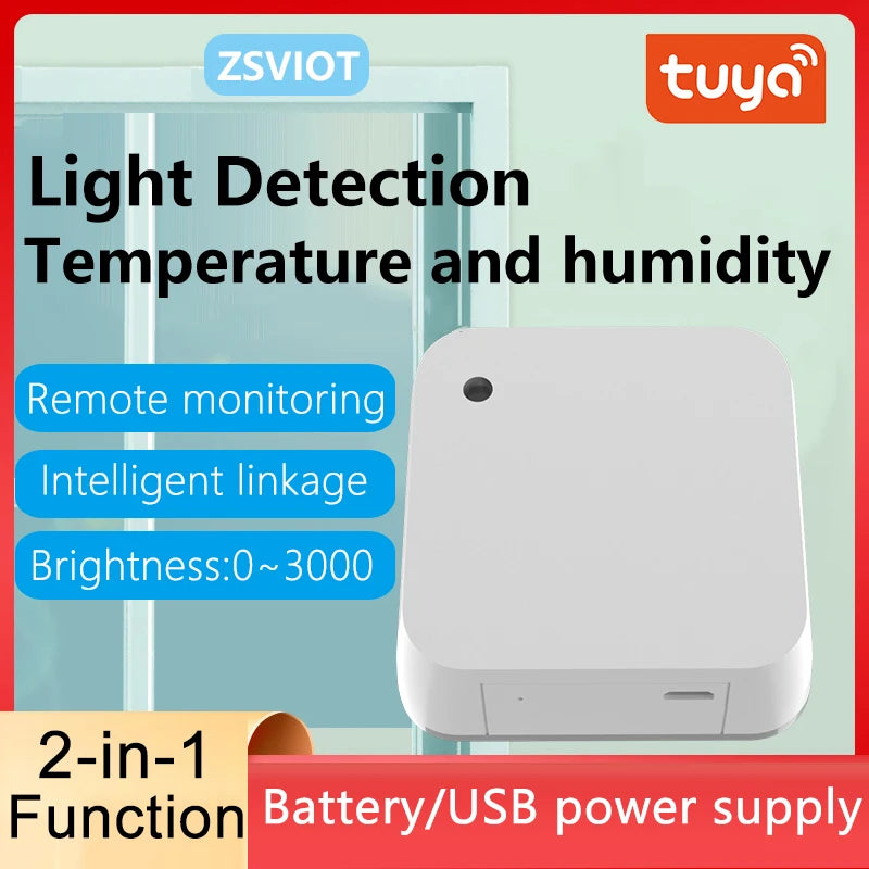 Tuya ZigBee Brightness Sensor &ndash; Temperature Humidity Detect Default Title