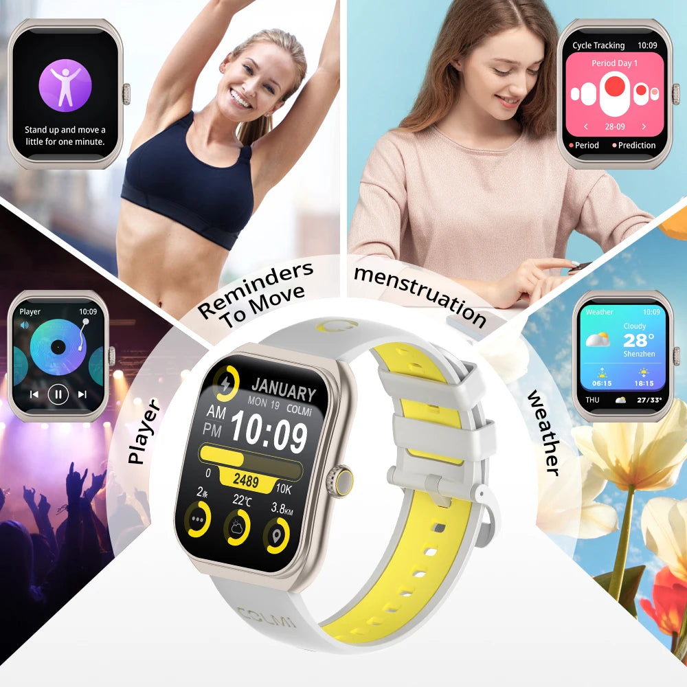 COLMI P86 &ndash; 1.93 Inch AMOLED Health Smartwatch Bluetooth