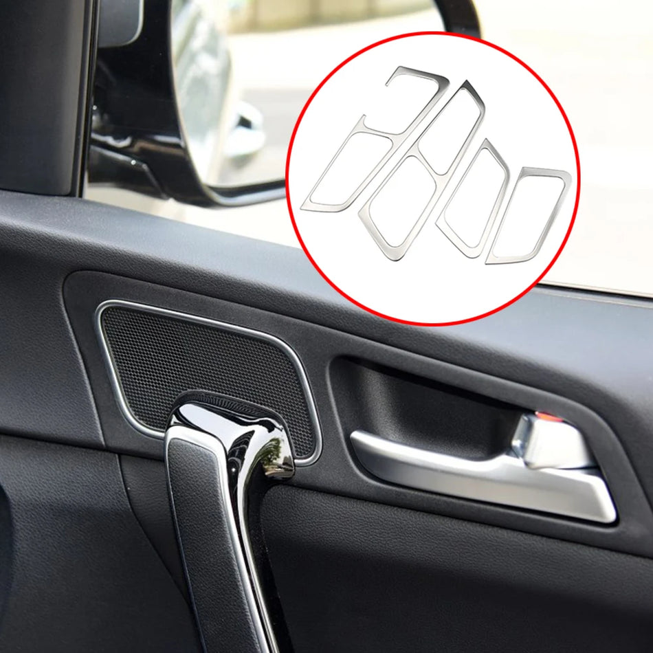 Inner Door Handle Cover Trim 4 Piece for Kia Sportage QL KX5 Stainless Steel Decoration 2016 to 2023 LHD