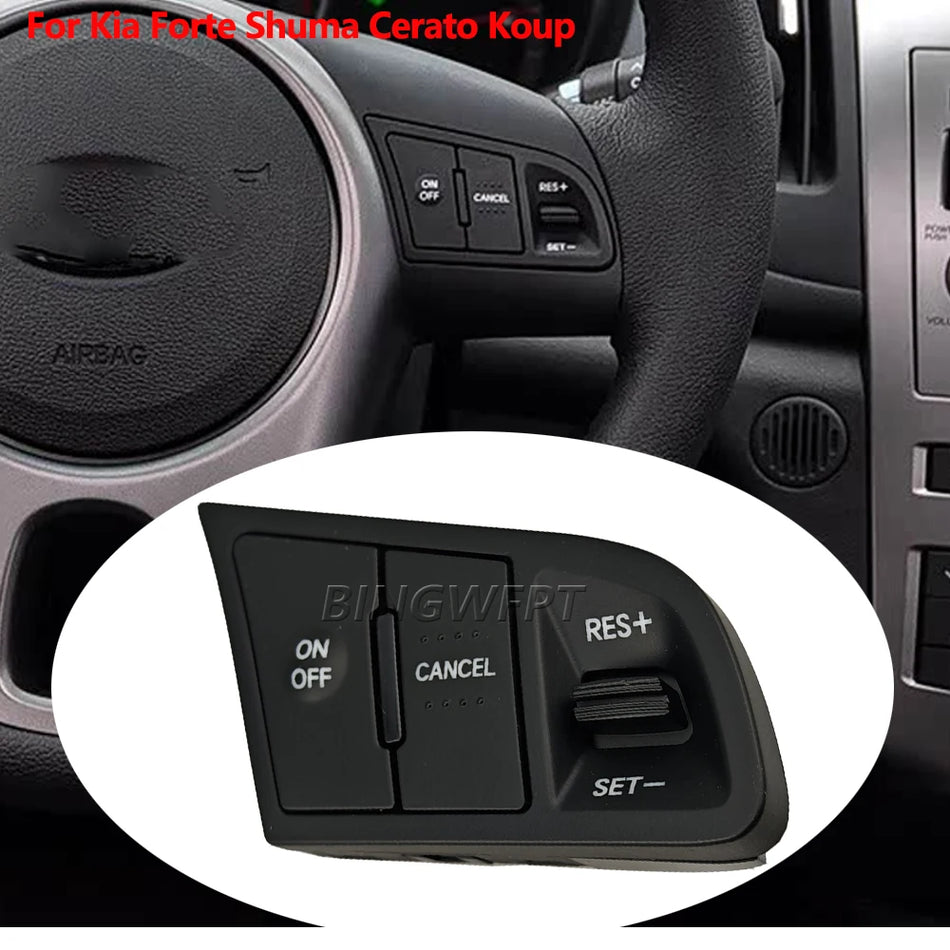 Botones retroiluminados de control de audio y crucero en el volante para Kia Forte, Cerato, Koup