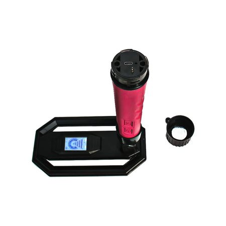 MD-890 Metal Detector &ndash; Fully Waterproof to 5 Meters Black red