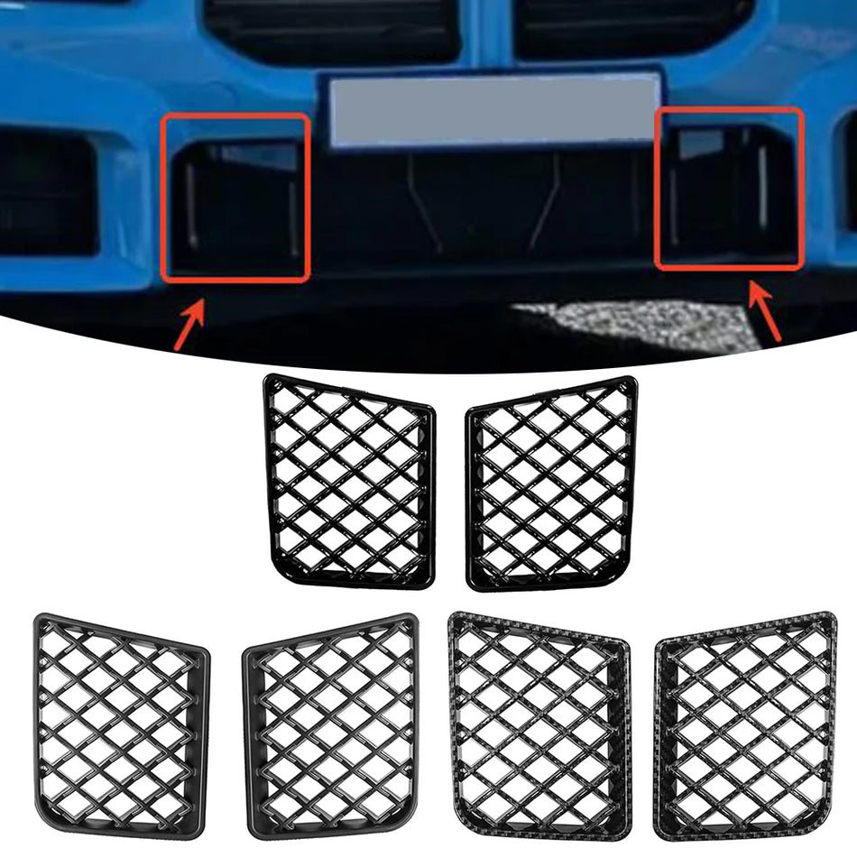 Priekinio buferio centrinis apatinis grotelių apsaugas BMW G87 M2 2023-2025 ABS plastikas