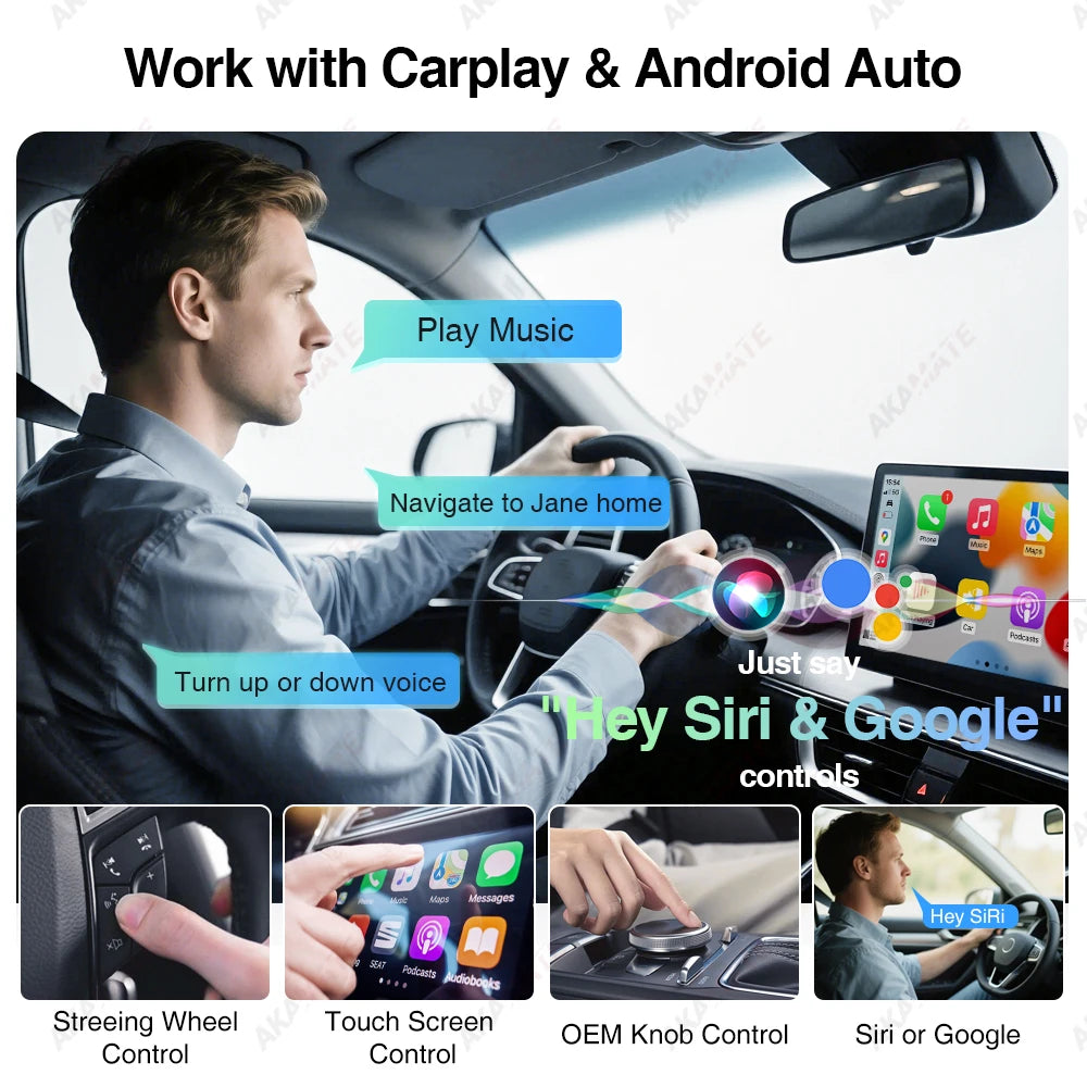2in1 Wireless Mini CarPlay Dongle - Plug And Play Wireless