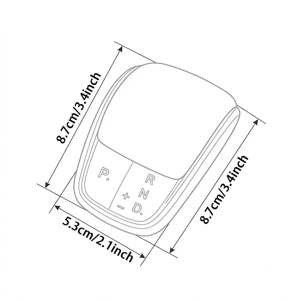 Gear Shift Knob With Leather Trim for Chery Omoda 5 Arrizo 8 Tiggo 8 by InterCyprus Trading Ltd