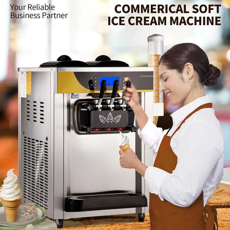 Commercial Ice Cream Maker 22-30 LPH Yld 2200W