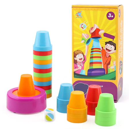 TTF00975 Montessori Color Matching Cup Set &ndash; Educational Toy