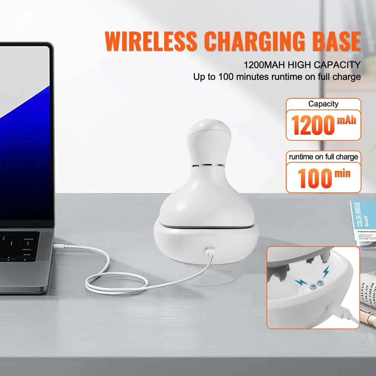 Rechargeable Kneading Scalp Massager Hair Growth