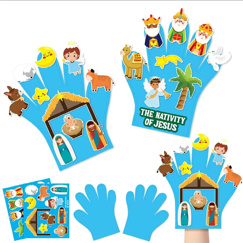 ATS30537 Hand Puppets Set &ndash; Montessori Storytelling Tool ATS30537 C