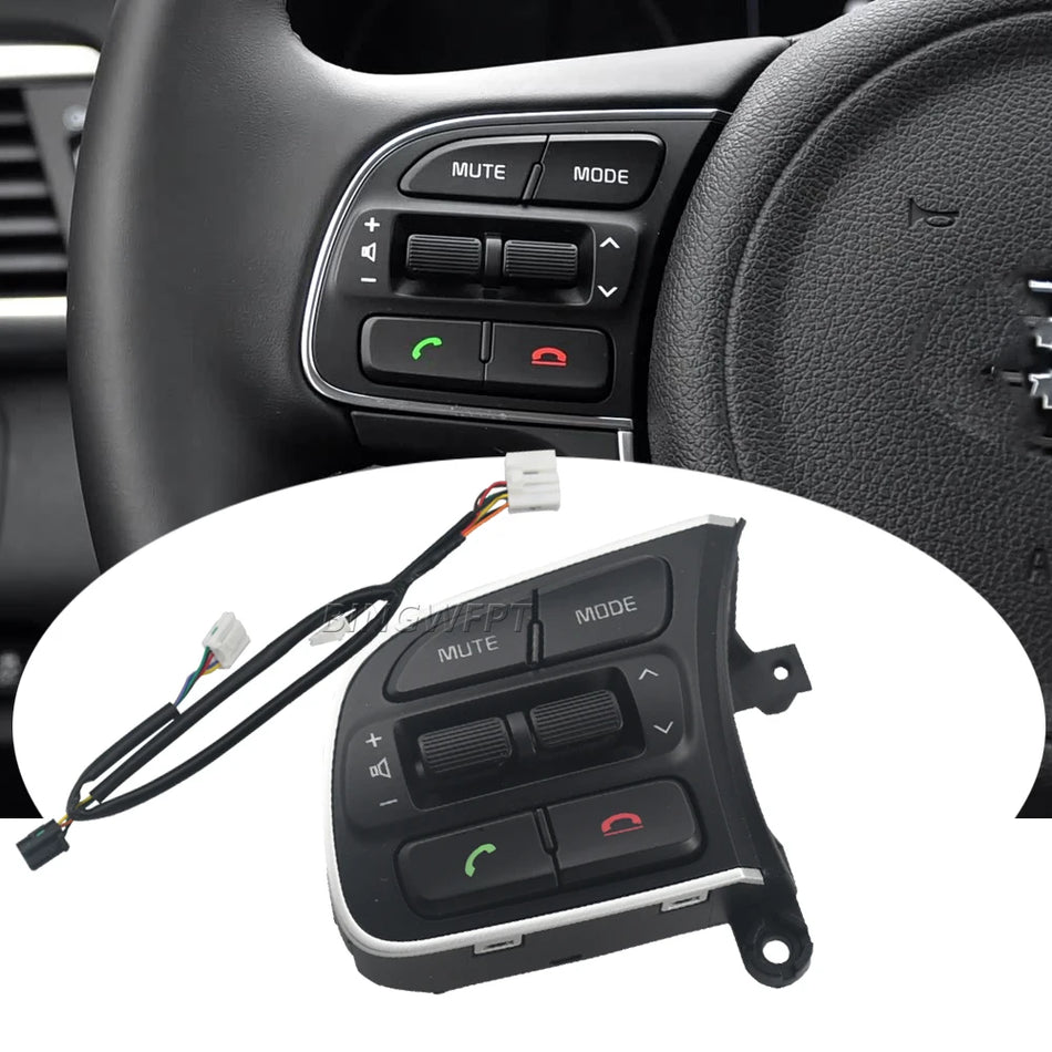 Interruptor de control de audio en el volante para Kia K5 Optima 2016-2019