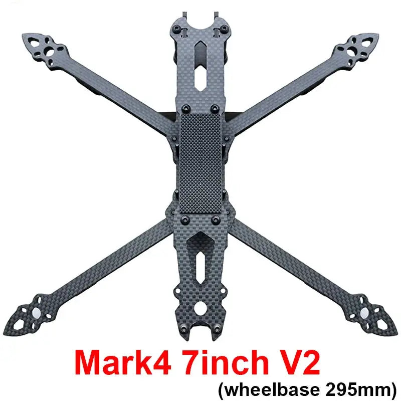 Mark4 V2 Mark 4 7inch 295mm / 8inch 367mm / 9inch 387mm / 10inch 427mm 3K Full Carbon Fiber TrueX Frame for FPV Camera Kit Done by InterCyprus Trading Ltd