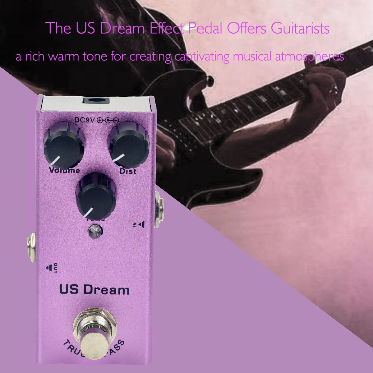 Miwayer Multi-Effect Guitar Pedal &ndash; True Bypass Rich Tones 04-US Dream